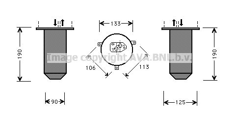 AVA QUALITY COOLING Осушитель, кондиционер BWD220